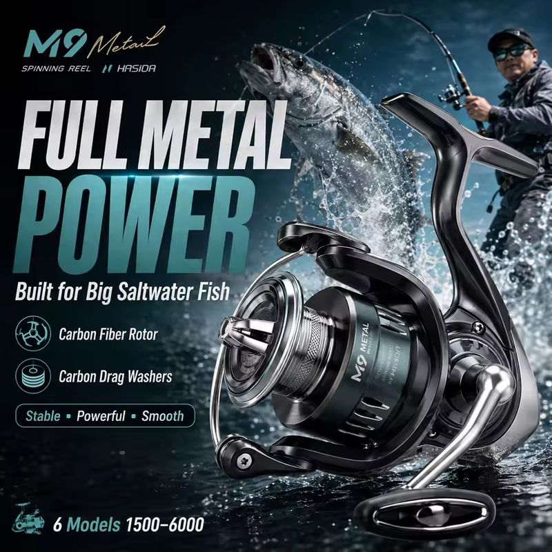 Carrete de pesca HASIDA M9, to - Fishing Boat Steering Wheel reseña y precio