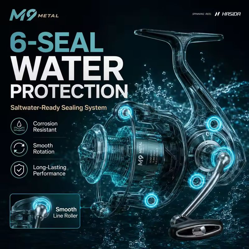 Carrete de pesca HASIDA M9, to - Fishing Boat Steering Wheel reseña y precio